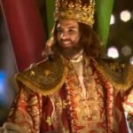 Rey Gaspar en la Cabalgata de Reyes.