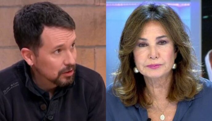 Pablo Iglesias y Ana Rosa Quintana.