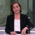 Pepa Bueno en el Telediario de TVE.