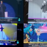 Los rótulos de 'Cachitos' en Nochevieja.