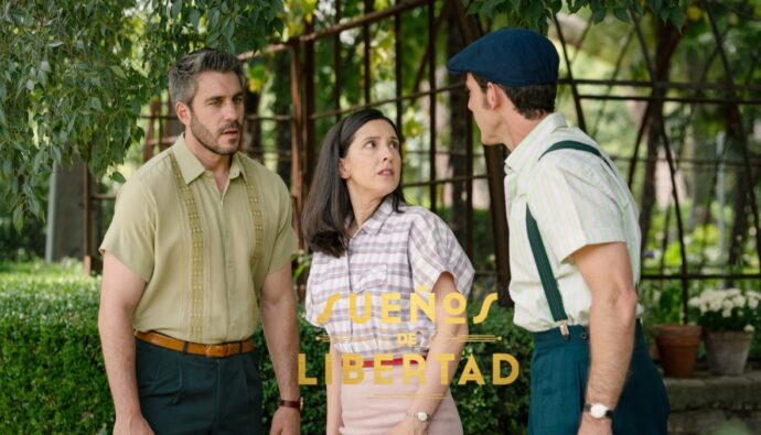 Andrés, Luz y Luis en 'Sueños de libertad'.