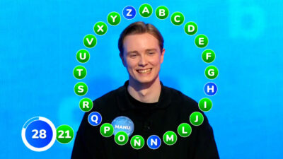 Manu Pascual en su último programa en 'Pasapalabra'