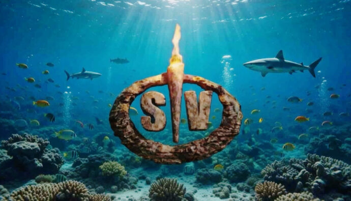 Logo de 'Supervivientes 2026' sobre imagen creada con IA