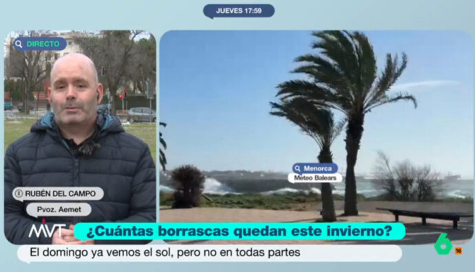 Rubén del Campo, portavoz de la AEMET en 'Más vale tarde'
