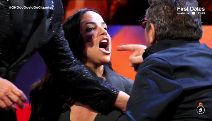 Lucía Sánchez y el padre de Manuel González