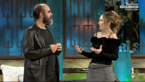 Luis Tosar y Rigoberta Bandini en 'La Revuelta'