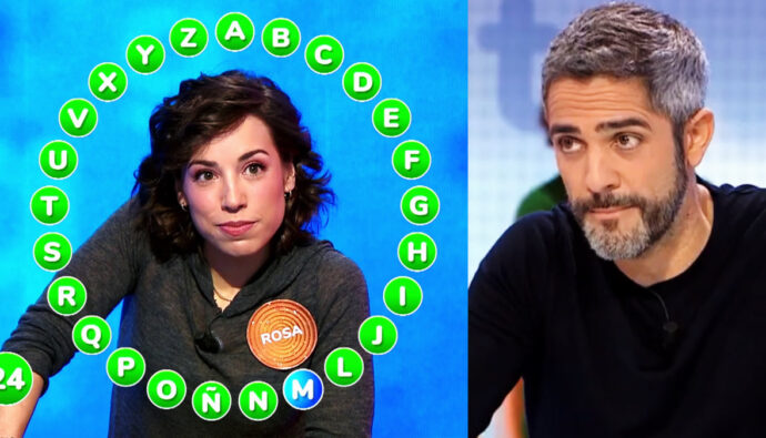 Rosa Rodríguez y Roberto Leal en 'Pasapalabra'