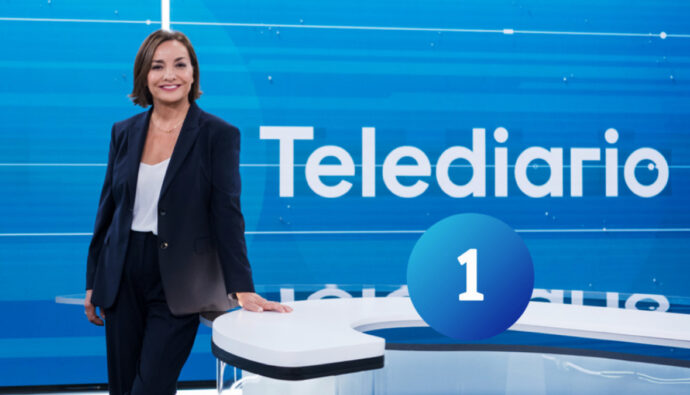 Pepa Bueno en el 'Telediario 2'