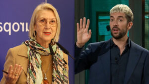 Rosa Díez y David Broncano