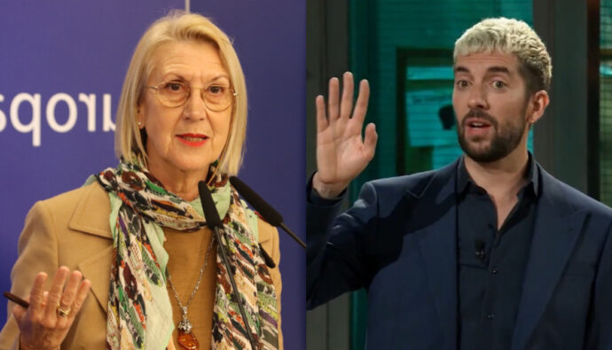 Rosa Díez y David Broncano