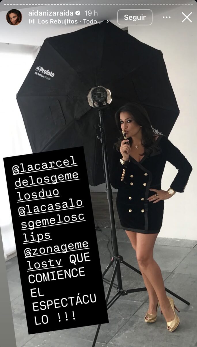 Historia de Aída Nízar en Instagram