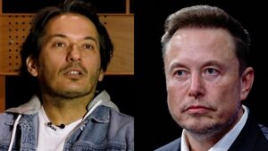 Alberto Caballero y Elon Musk.