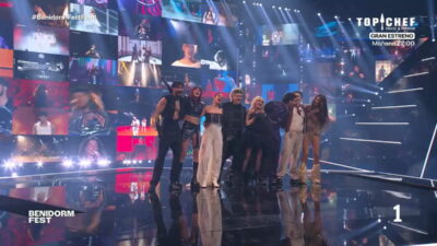 Ex representantes del Benidorm Fest en la final.