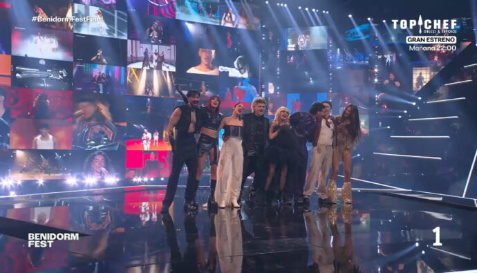 Ex representantes del Benidorm Fest en la final.