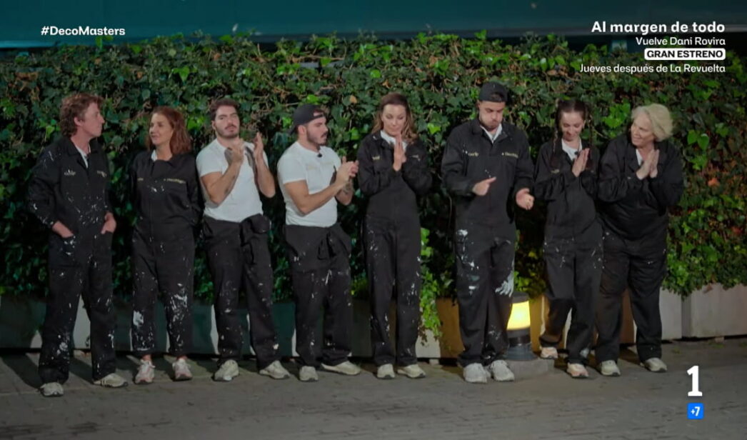 Concursantes de 'DecoMasters' en la prueba de expulsión.