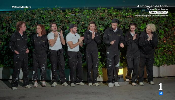 Concursantes de 'DecoMasters' en la prueba de expulsión.