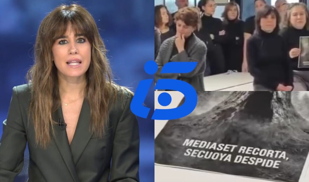 Protestas en 'Informativos Telecinco' por los despidos.