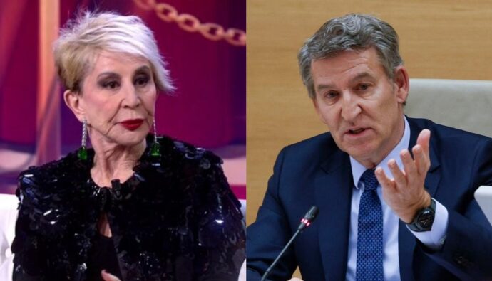 Karmele Marchante y Alberto Núñez Feijóo.