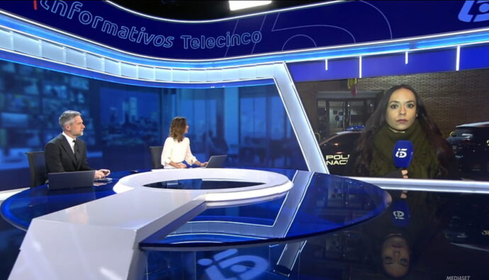 Lydia Cruz en 'Informativos Telecinco'.