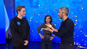 Manu Pascual, Rosa Rodríguez y Roberto Leal en 'Pasapalabra'.