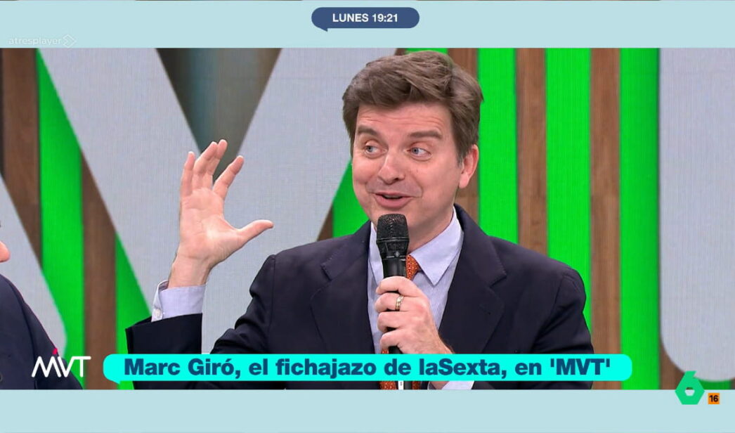 Marc Giró en 'Más vale tarde'.