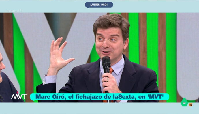 Marc Giró en 'Más vale tarde'.