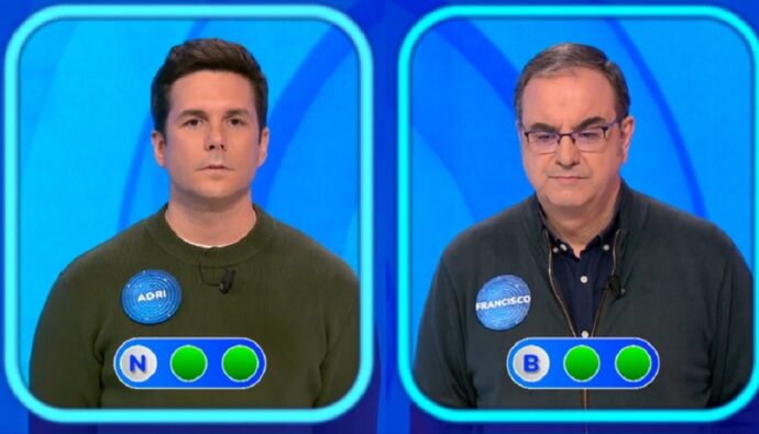 Adrián Soler y Francisco en 'La Silla Azul' de 'Pasapalabra'.