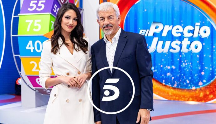 Tania Medina y Carlos Sobera en 'El precio justo'.