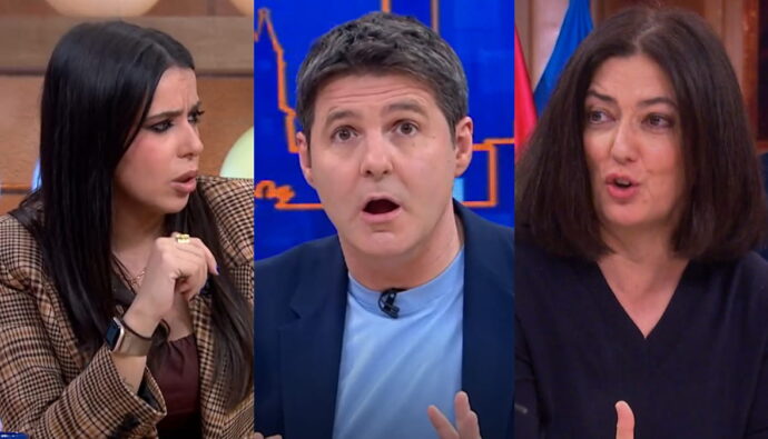 Sarah Santaolalla, Jesús Cintora y Rosa Belmonte.