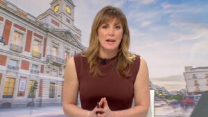 Laura Gómez en el 'Telenoticias 2'.