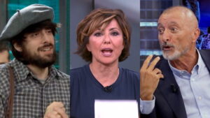 David Uclés, Sonsoles Ónega y Arturo Pérez Reverte.