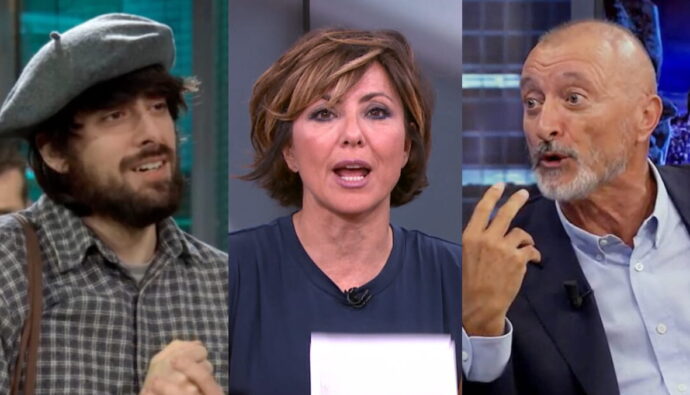 David Uclés, Sonsoles Ónega y Arturo Pérez Reverte.