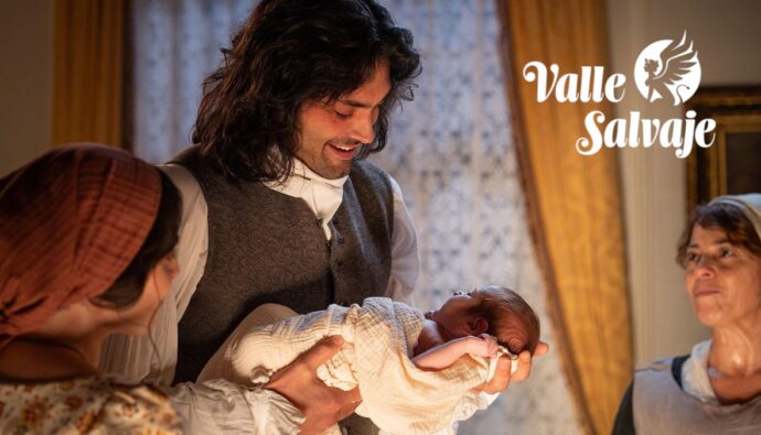 Rafael y su hija en 'Valle Salvaje'.