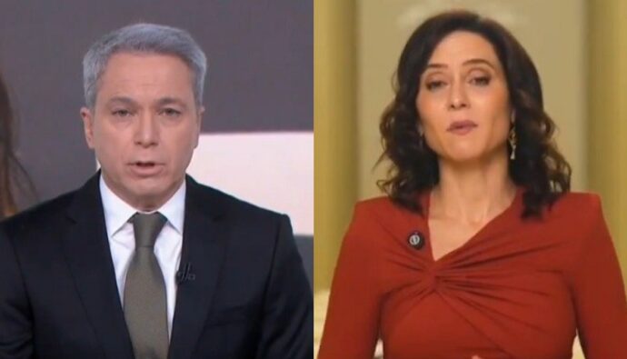 Vicente Vallés e Isabel Díaz Ayuso.