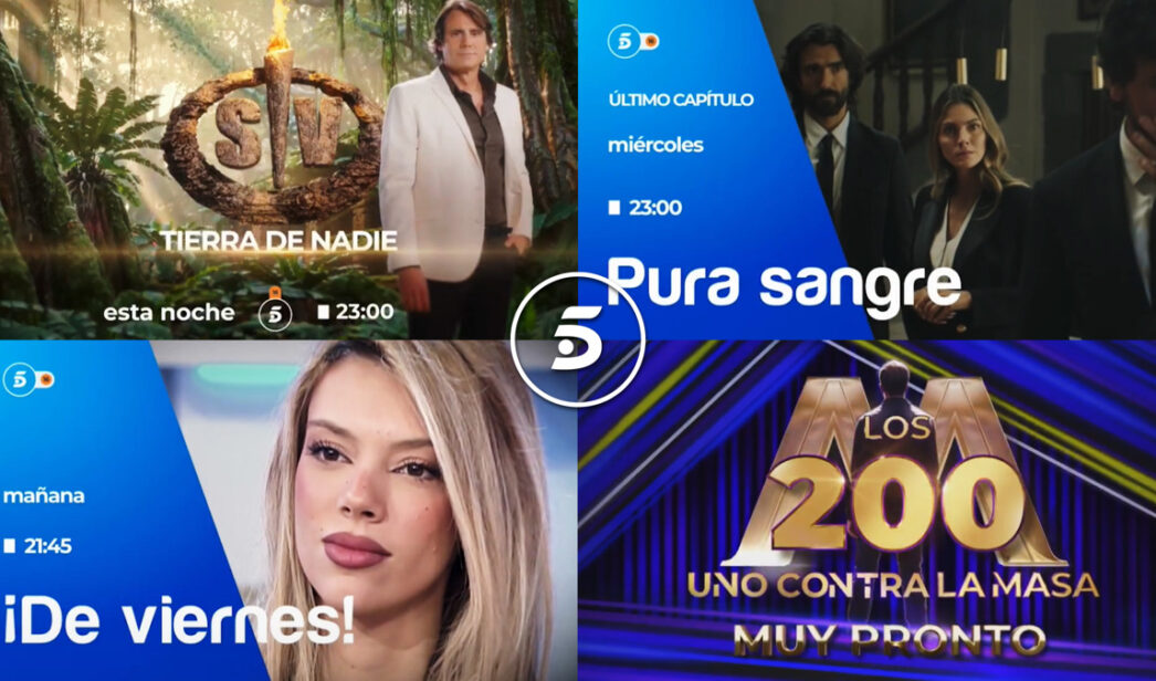 Fotomontaje de autopromos de Telecinco