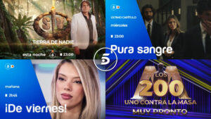 Fotomontaje de autopromos de Telecinco