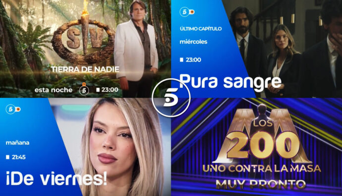 Fotomontaje de autopromos de Telecinco
