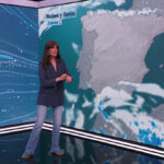 Mónica López, meteoróloga de RTVE en el 'Telediario'