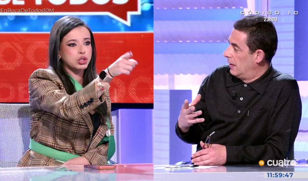 Sarah Santaolalla và Antonio Naranjo trên 'En boca de todos'