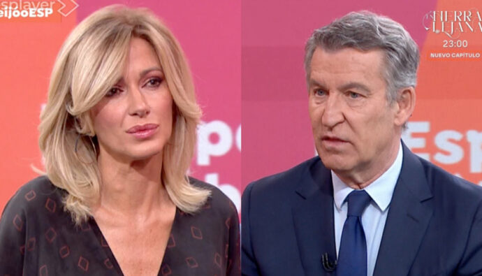 Susanna Griso y Alberto Núñez Feijóo