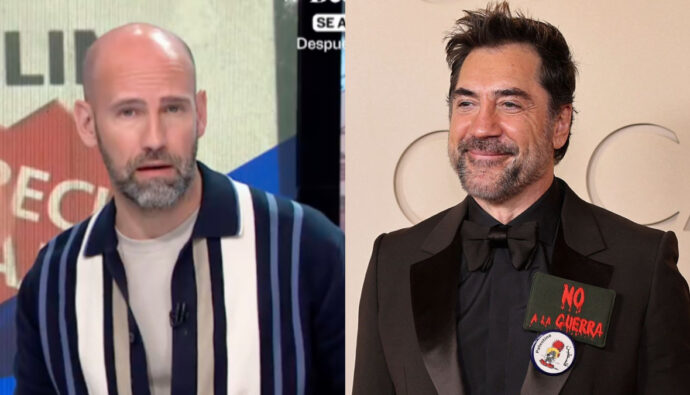 Gonzalo Miró y Javier Bardem