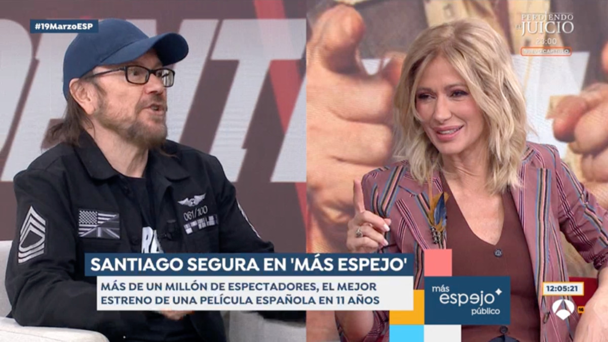 Santiago Segura y Susanna Griso en 'Espejo Público'