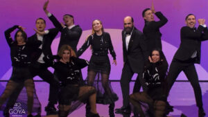 Rigoberta Bandini y Luis Tosar en la apertura de los Premios Goya 2026