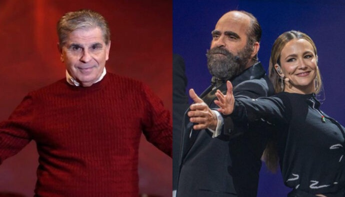 Pedro Ruiz y los presentadores de los Premios Goya 2026