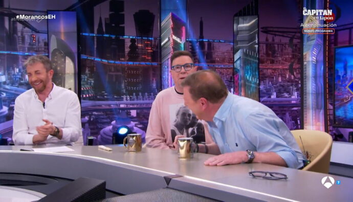 Pablo Motos y Los Morancos en 'El Hormiguero'.