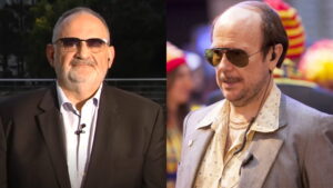 Antón Losada y 'Torrente Presidente'.