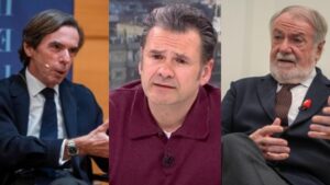 José María Aznar, Iñaki López y Jaime Mayor Oreja.