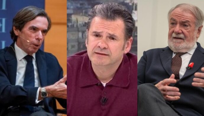 José María Aznar, Iñaki López y Jaime Mayor Oreja.