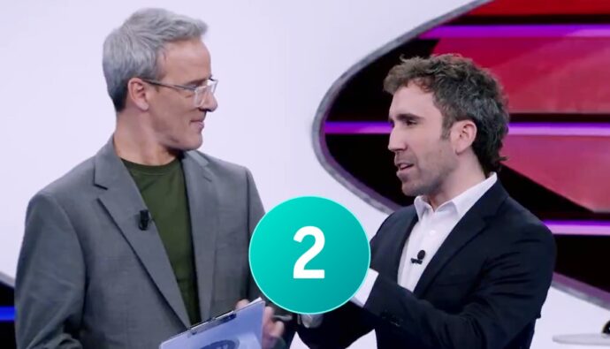 David Calle y Aitor Albizua en 'Cifras y letras'.