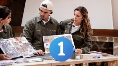 Carlo Costanzia y Mar Flores en 'DecoMasters'.